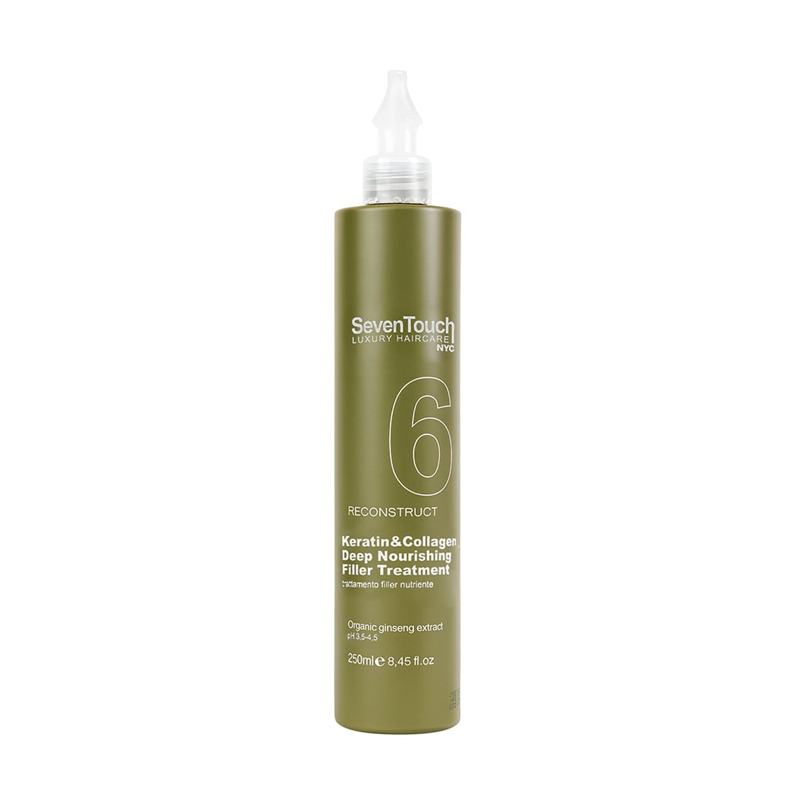 Відновлювальний філер для волосся Punti di Vista Seven Touch Keratin &amp; Collagen Deep Nourishing Filler Treatmen з кератином та колагеном, 250 мл